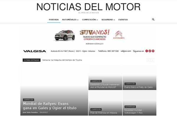 Newspaper theme site design template sample