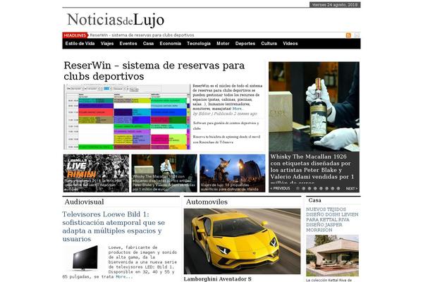 noticiasdelujo.com site used Newstimes v1.1