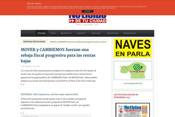 Tribune theme site design template sample