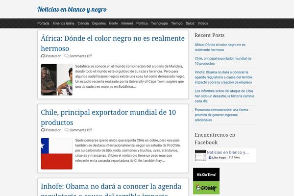 pacify theme site design template sample