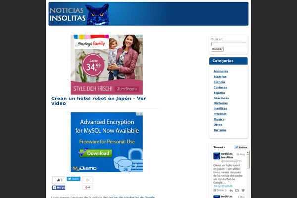noticiasinsolitas.org site used Seomeganichos