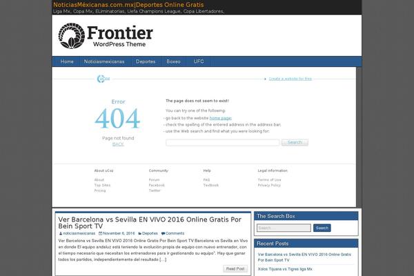 Frontier theme site design template sample