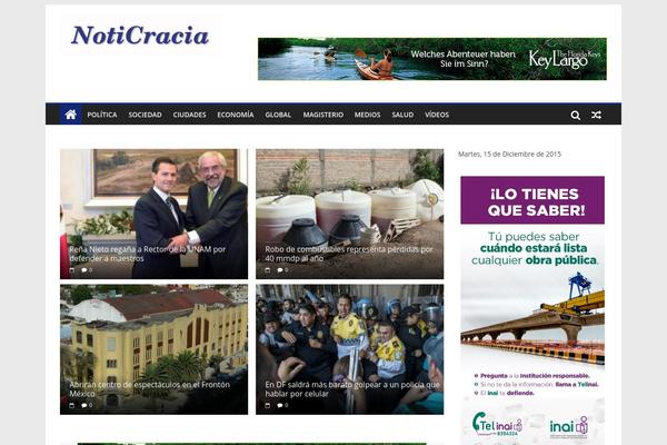 noticracia.com site used Blogrid