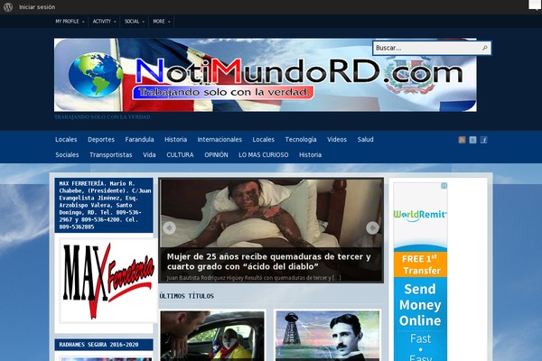 Site using Wd-facebook-feed plugin