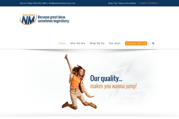 notionmotioncorp.com site used Notionmotion-child-theme