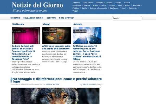 Gazpomag theme site design template sample