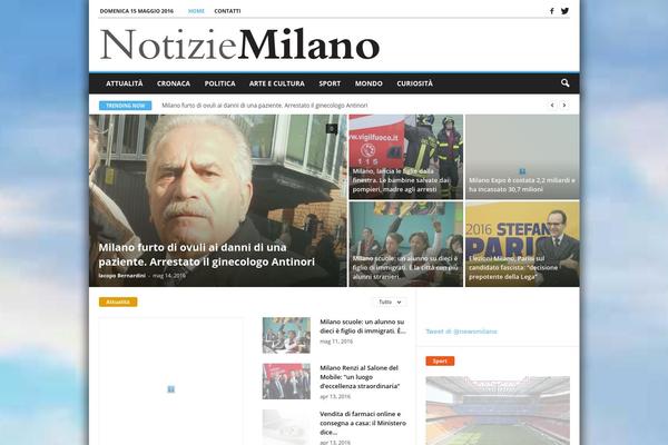 NewsMag theme site design template sample
