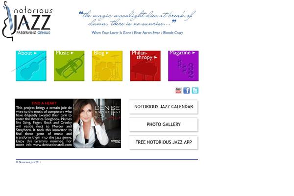 Notorious theme site design template sample