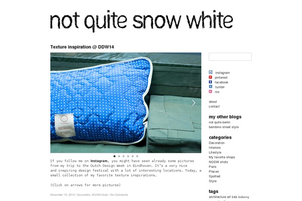 notquitesnowwhite.com site used Wp Skeleton