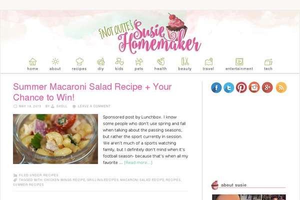 Daily Dish Pro theme site design template sample