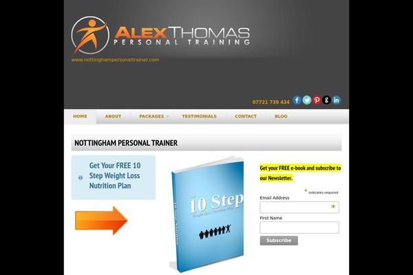 FitPro theme site design template sample