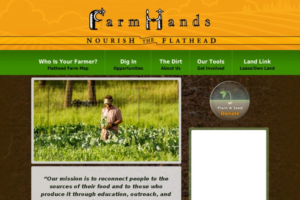 nourishtheflathead.org site used Land-to-hand