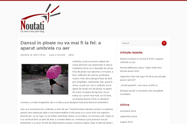 Radius theme site design template sample