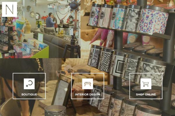 Nouveau theme site design template sample