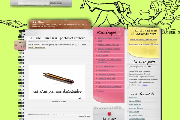 Wp-theme-notepad-chaos theme site design template sample