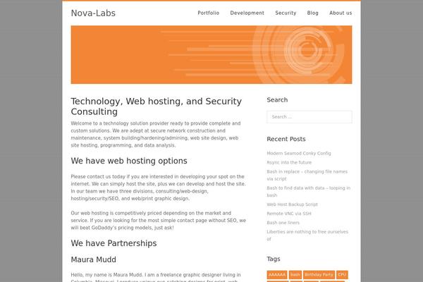 Ryan theme site design template sample