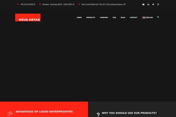 Infinite theme site design template sample