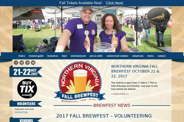 Brewfest theme websites examples