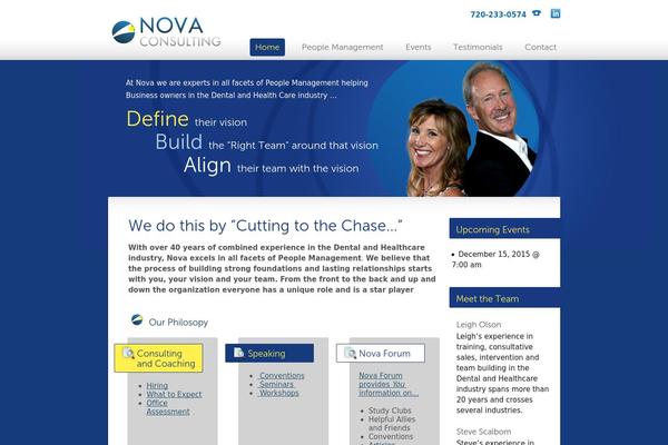 Nova theme site design template sample