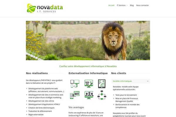 Intuition theme site design template sample