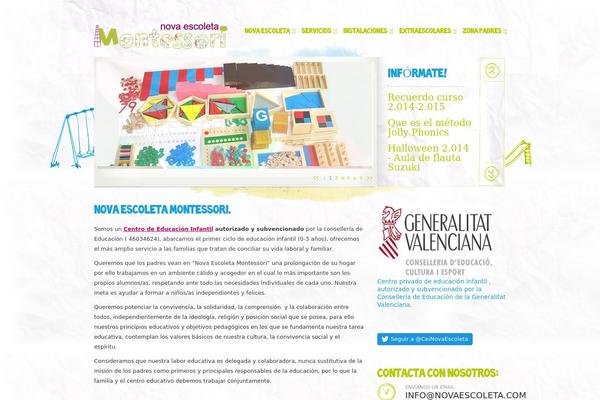 Kids theme site design template sample