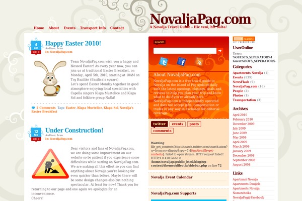 Dilectio theme site design template sample