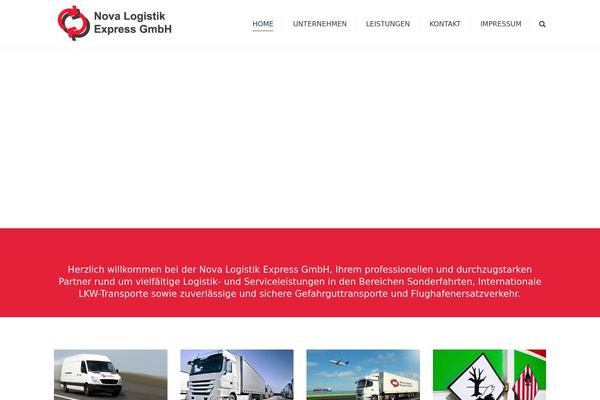 Transport theme site design template sample