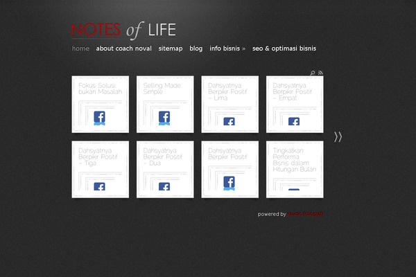 Dailynotes theme site design template sample