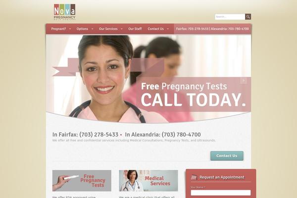 Wellness theme site design template sample