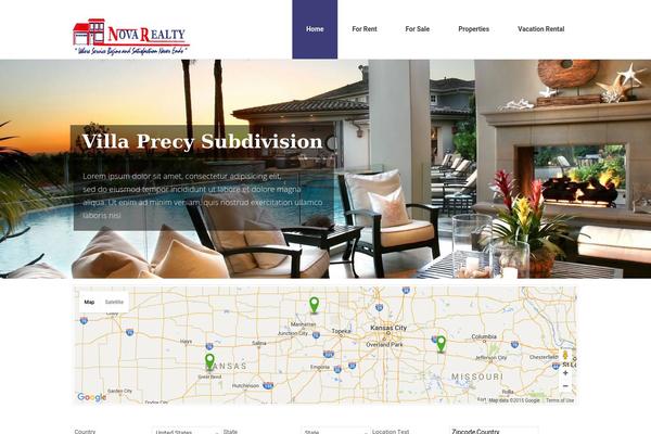 Homeland theme site design template sample