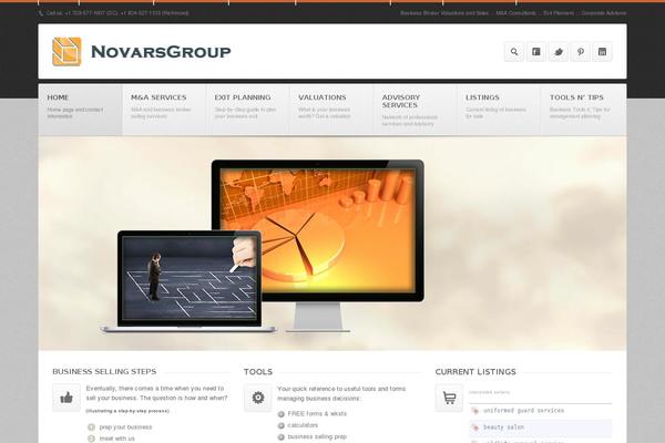 Output theme site design template sample