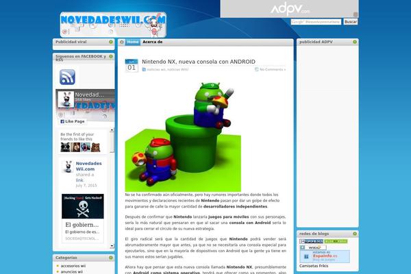 novedadeswii.com site used I3theme-center-12