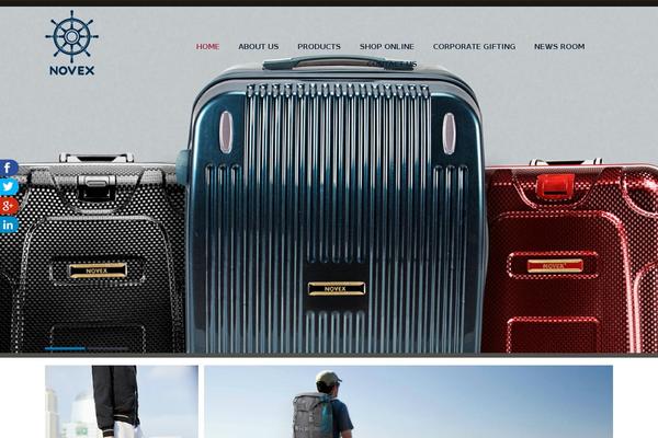 novexluggage.com site used Novex-theme