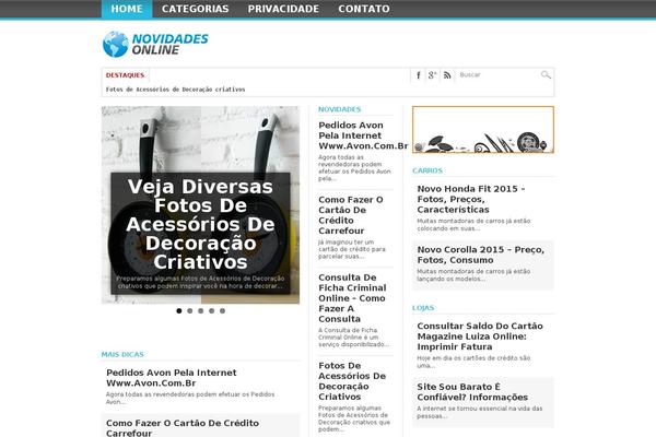 novidadesonline.com site used Novidadesonlinenovo