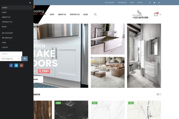 Porto Child theme site design template sample