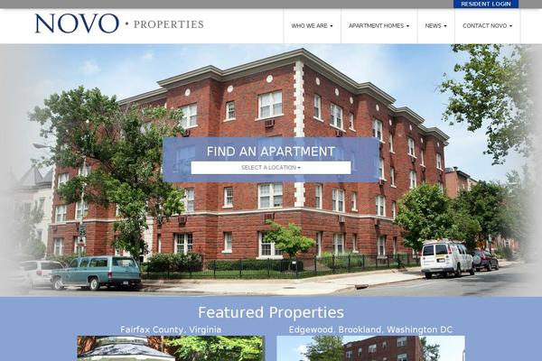 Novo theme site design template sample