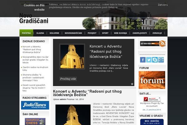 Site using Flash Clock Widget plugin