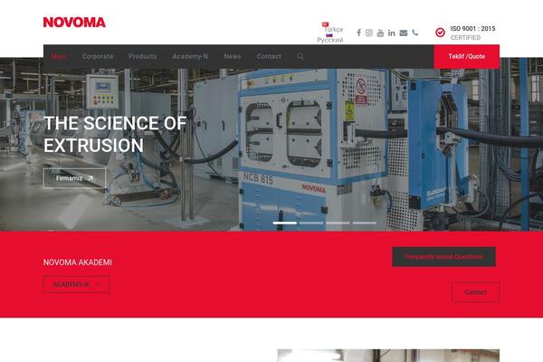 Fabrique theme site design template sample