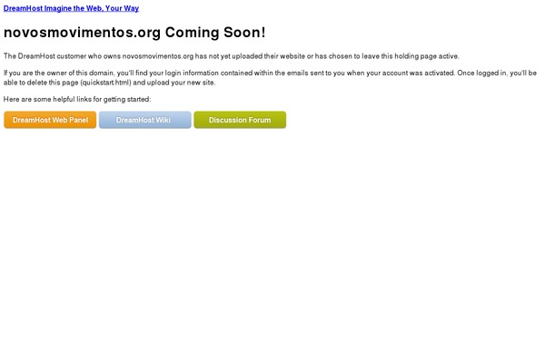 Dreamhost theme site design template sample