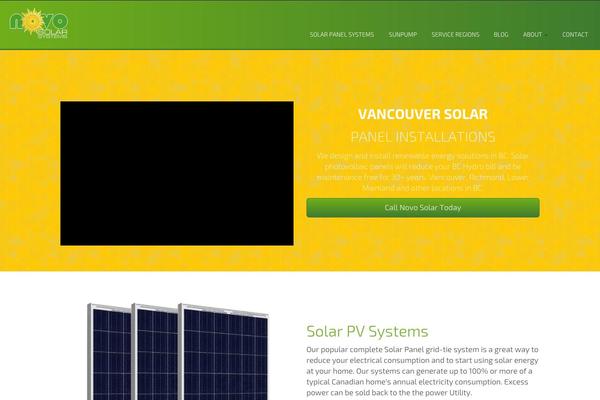 Novo theme site design template sample