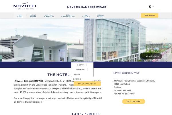 Site using Accor-booking plugin