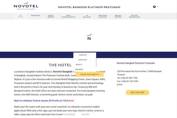 Site using Accor-booking plugin