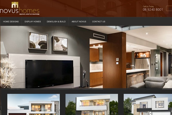 Novus theme site design template sample