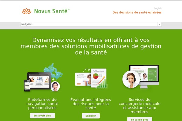 Novus theme site design template sample