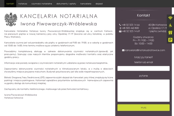 Kancelaria theme site design template sample