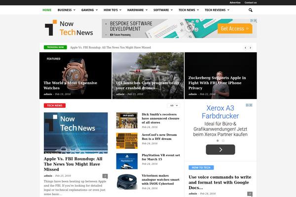 Default theme site design template sample