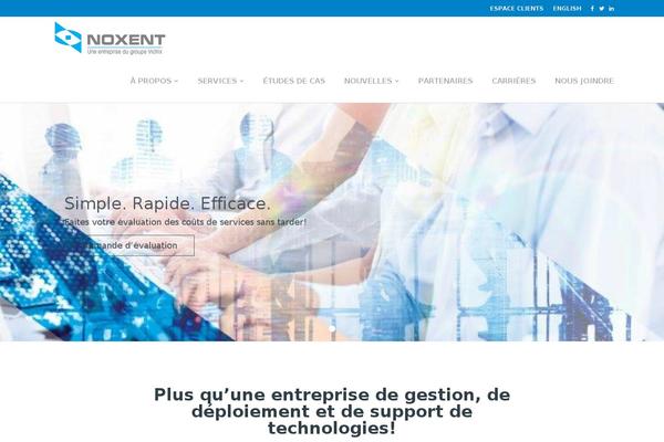 Vortex theme site design template sample