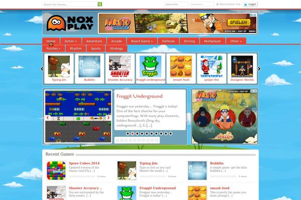 BrayGames theme site design template sample