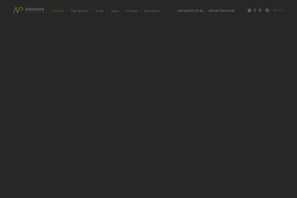 Bauhaus theme site design template sample