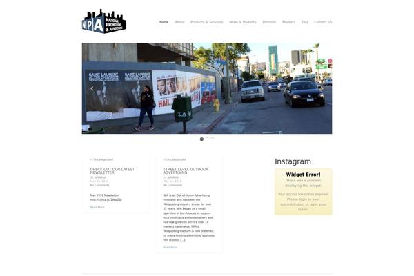 West theme site design template sample